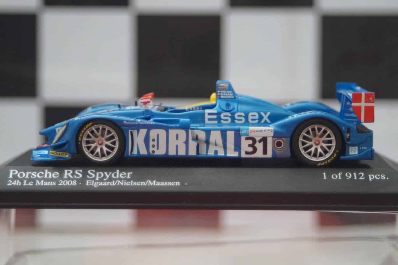 Minichamps porsche rs spyder 24h le mans 2008, 400 086831 ,1:43