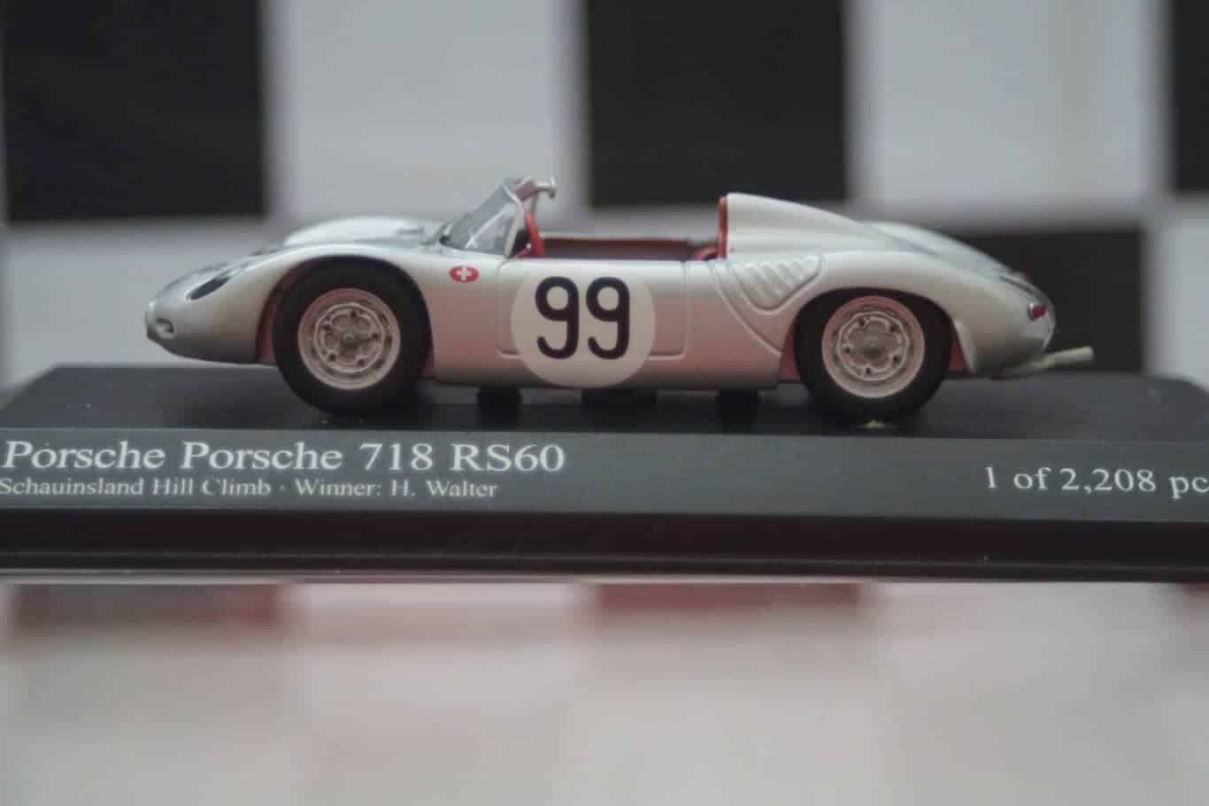 Minichamps porsche 718 rs60 1960, 430 606599 ,1:43