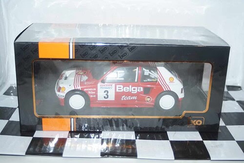 Ixo peugeot 205 t16 rally ypres #3 1985 rmc135.22 1:18 diecast