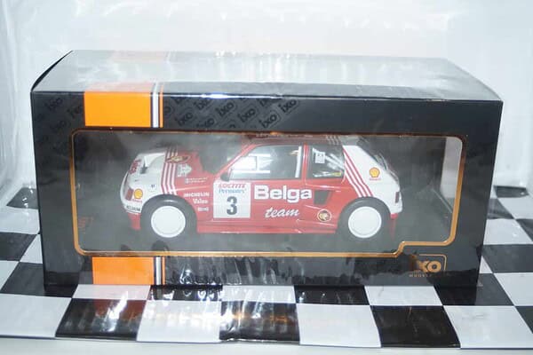 Ixo peugeot 205 t16 rally ypres #3 1985 rmc135.22 1:18 diecast