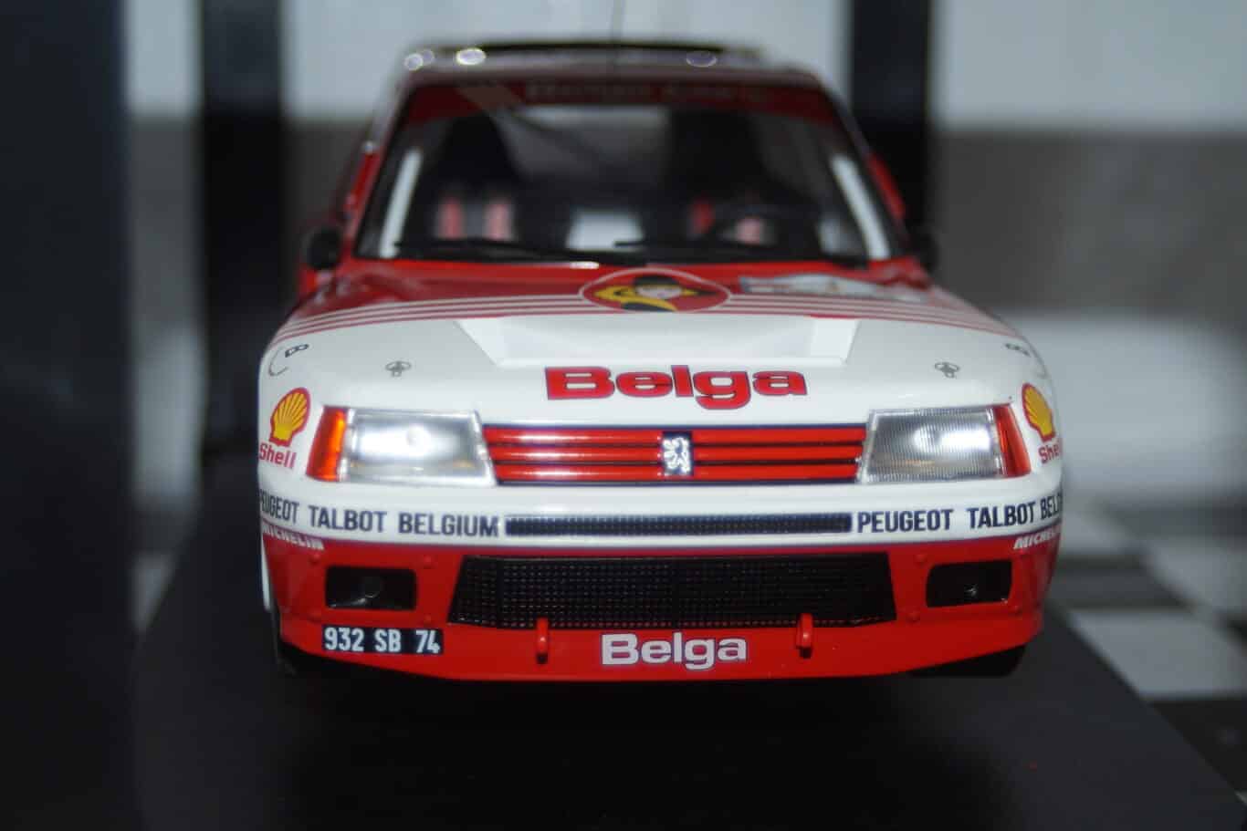 Ixo peugeot 205 t16 rally ypres #3 1985 rmc135.22 1:18 diecast
