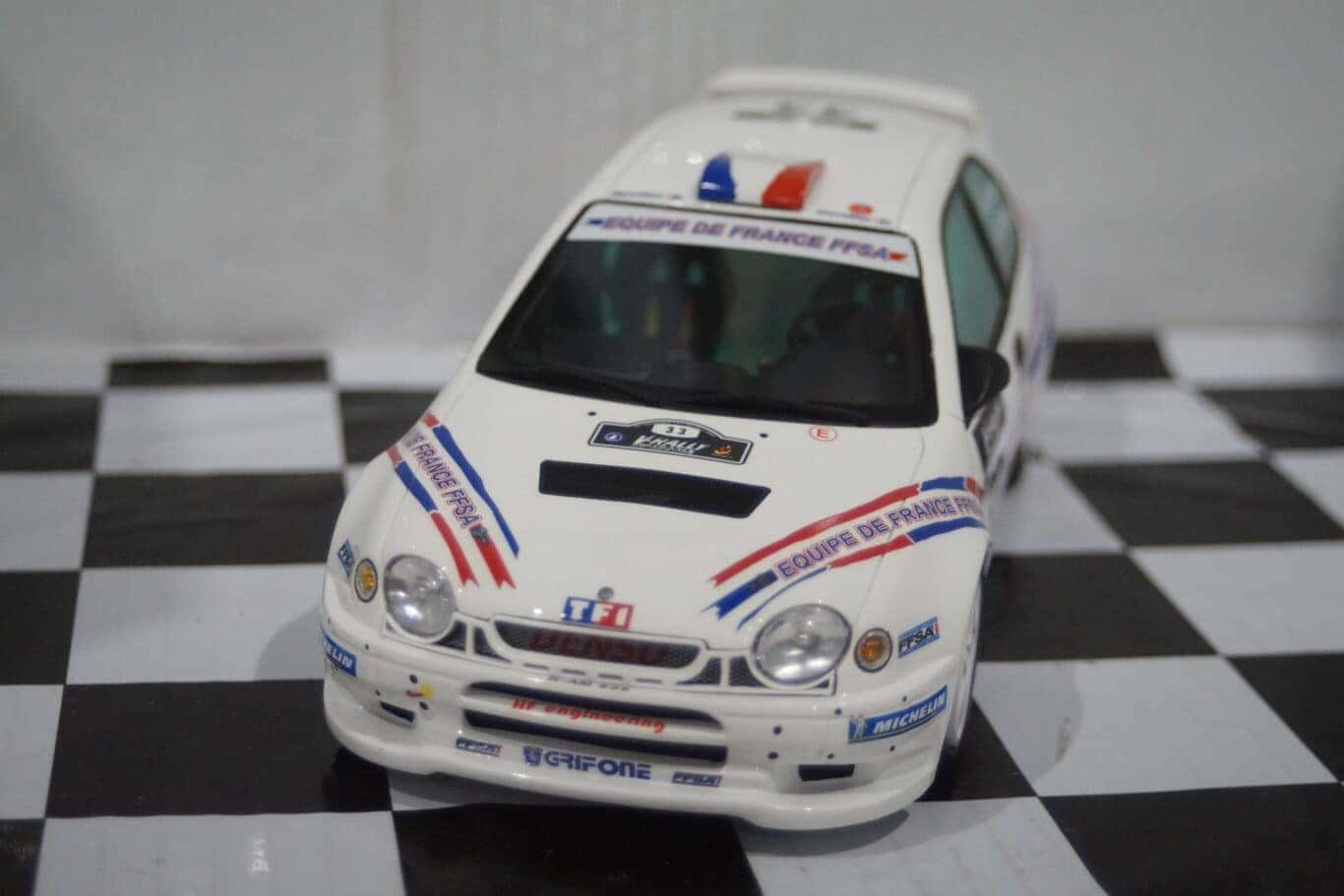 Otto toyota corolla wrc #9 catalunya 1998 auriol white 1:18 ot1102