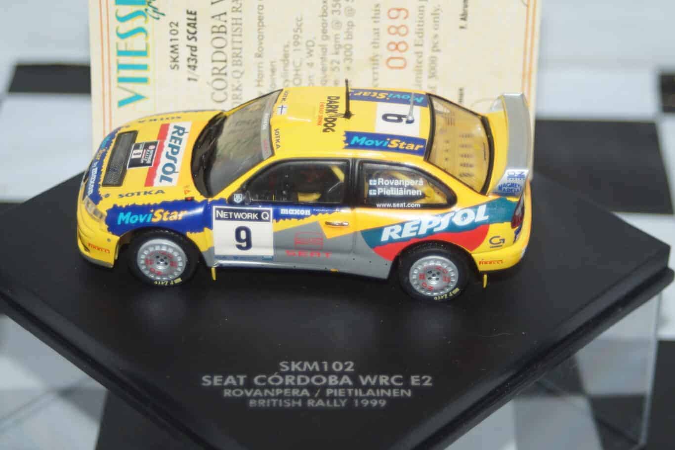 Vitesse / skid seat cordoba wrc e2 1999 ref skm102