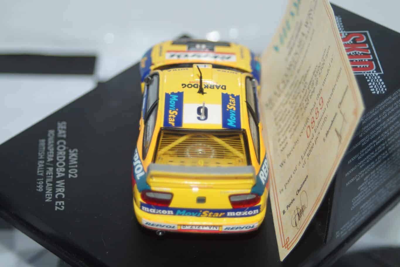 Vitesse / skid seat cordoba wrc e2 1999 ref skm102
