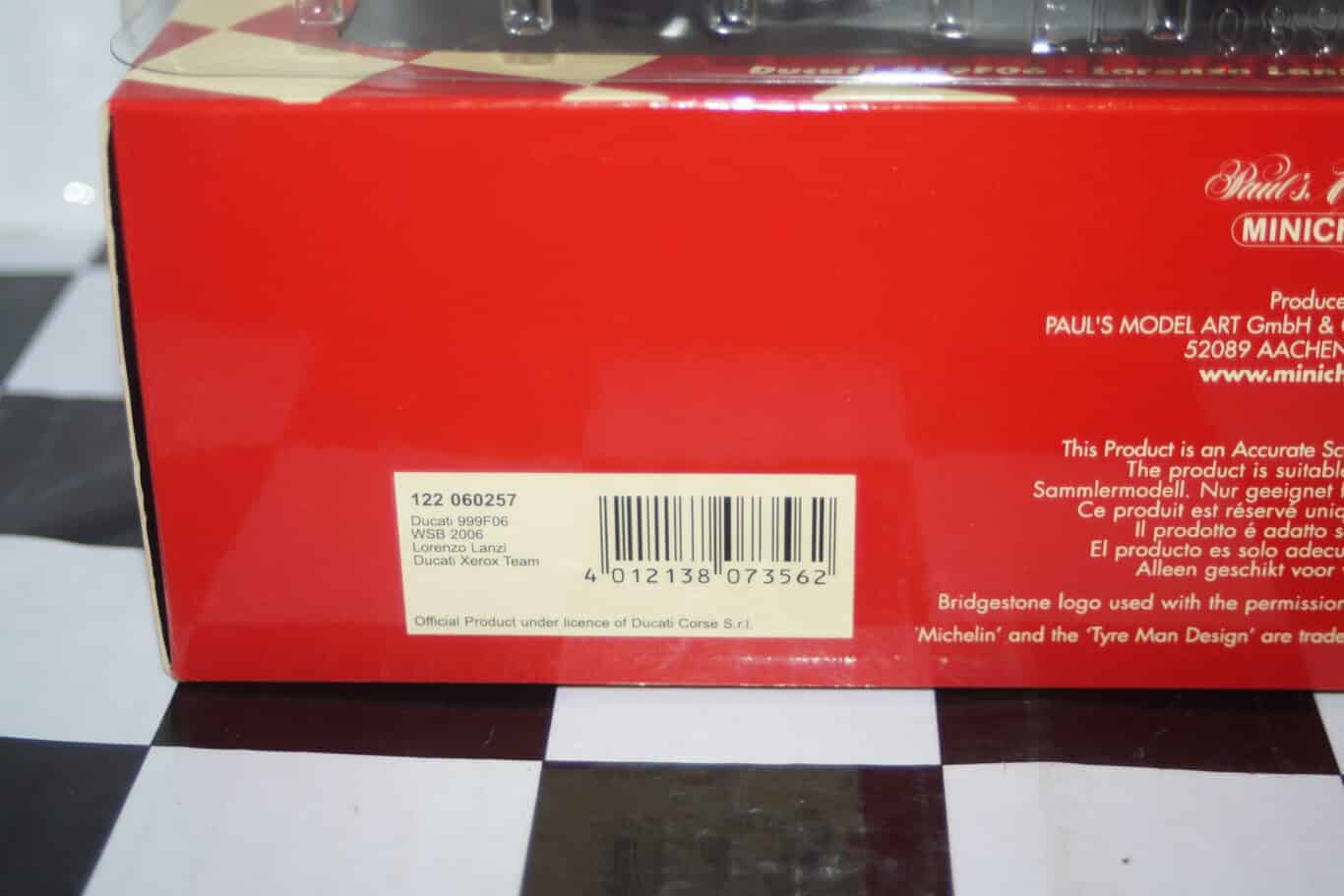 Minichamps ducati 999f06 wsb 