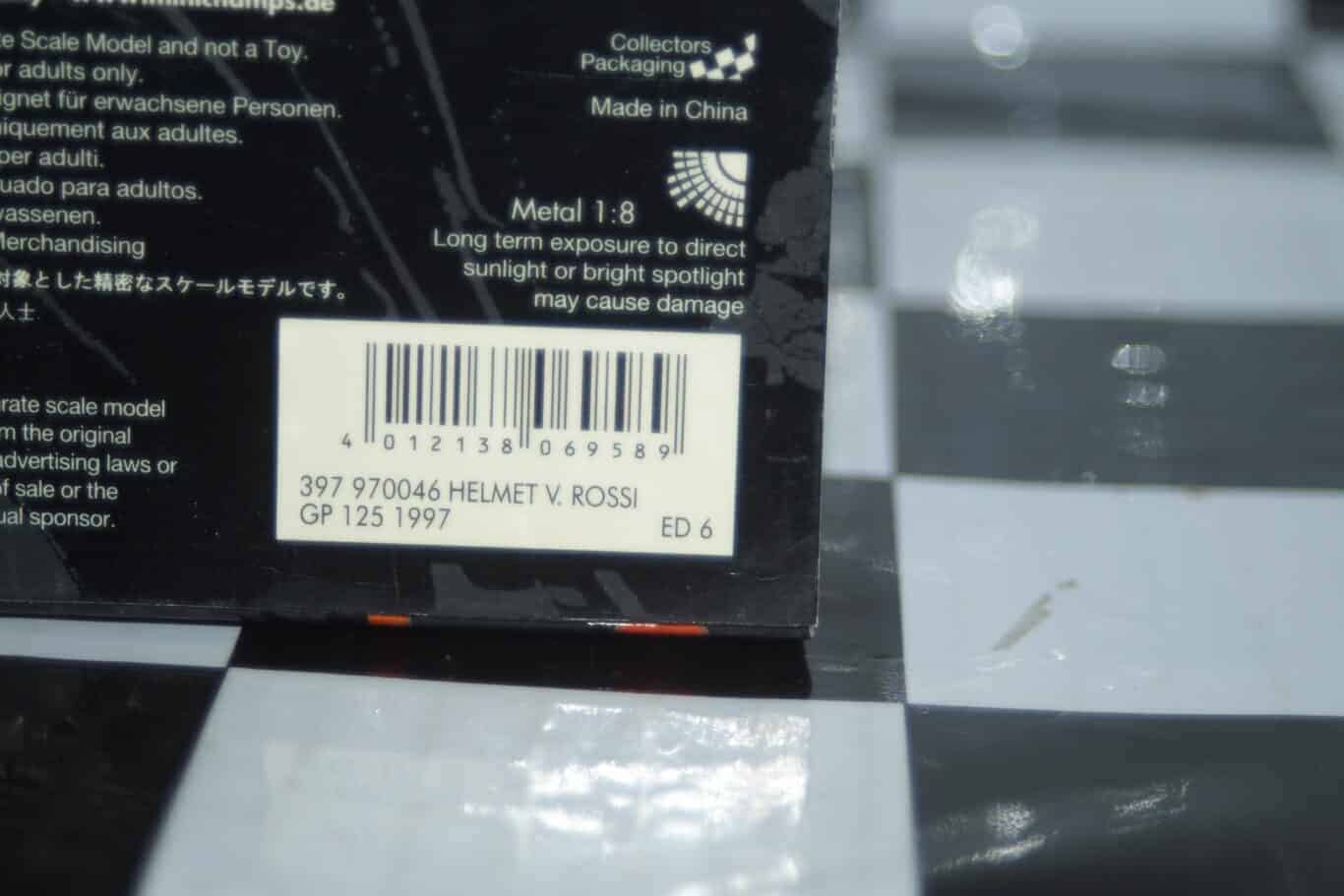 Minichamps rossi helmet gp 125 1997 ref 397 970046