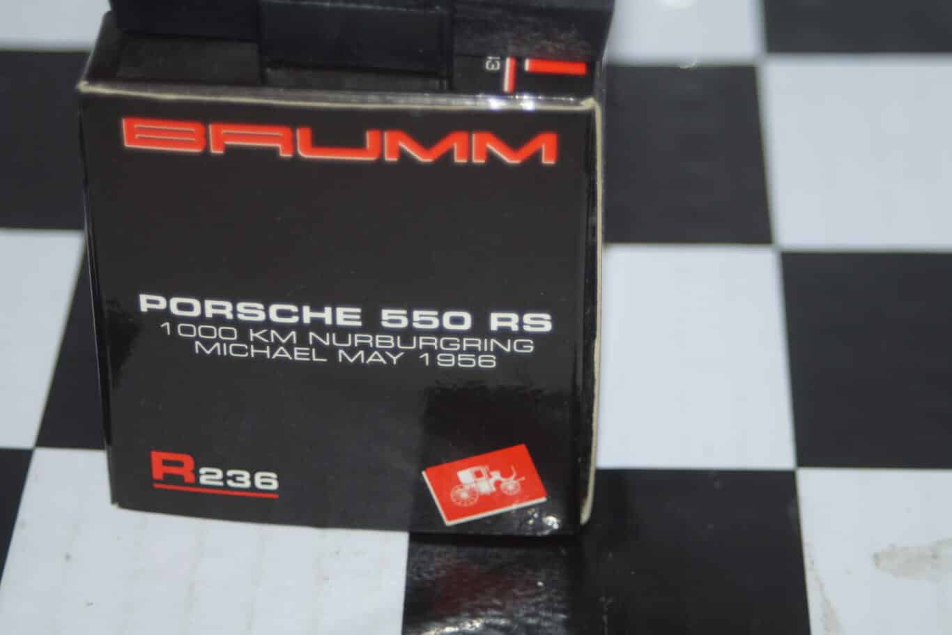 Brumm porsche 550 rs 1000km nurburgring 1956 1:43 r236