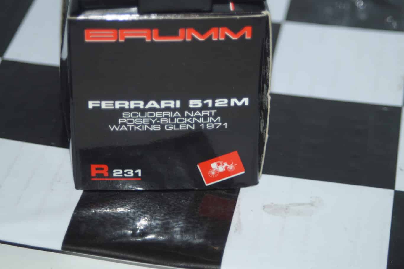 Brumm ferrari 512m watkins glen 1971 1:43 r231