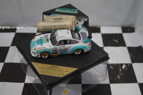 Vitesse porsche 911gt2 #70 le mans 1998 1:43 diecast ref v98125