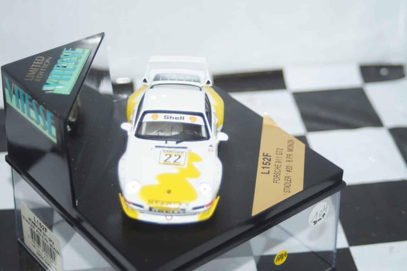 Vitesse porsche 911gt2 #73 le mans 1998 1:43 ref v98175(broken lid)