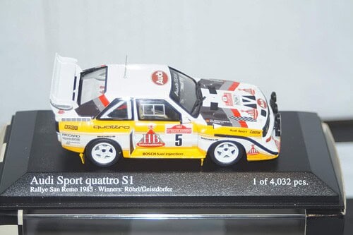Minichamps audi s1 #5 san remo 1985 400 851205 in 1:43