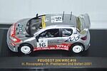 Ixo peugeot 206 wrc rally #16 2001 rovanpera 1:43 ram051