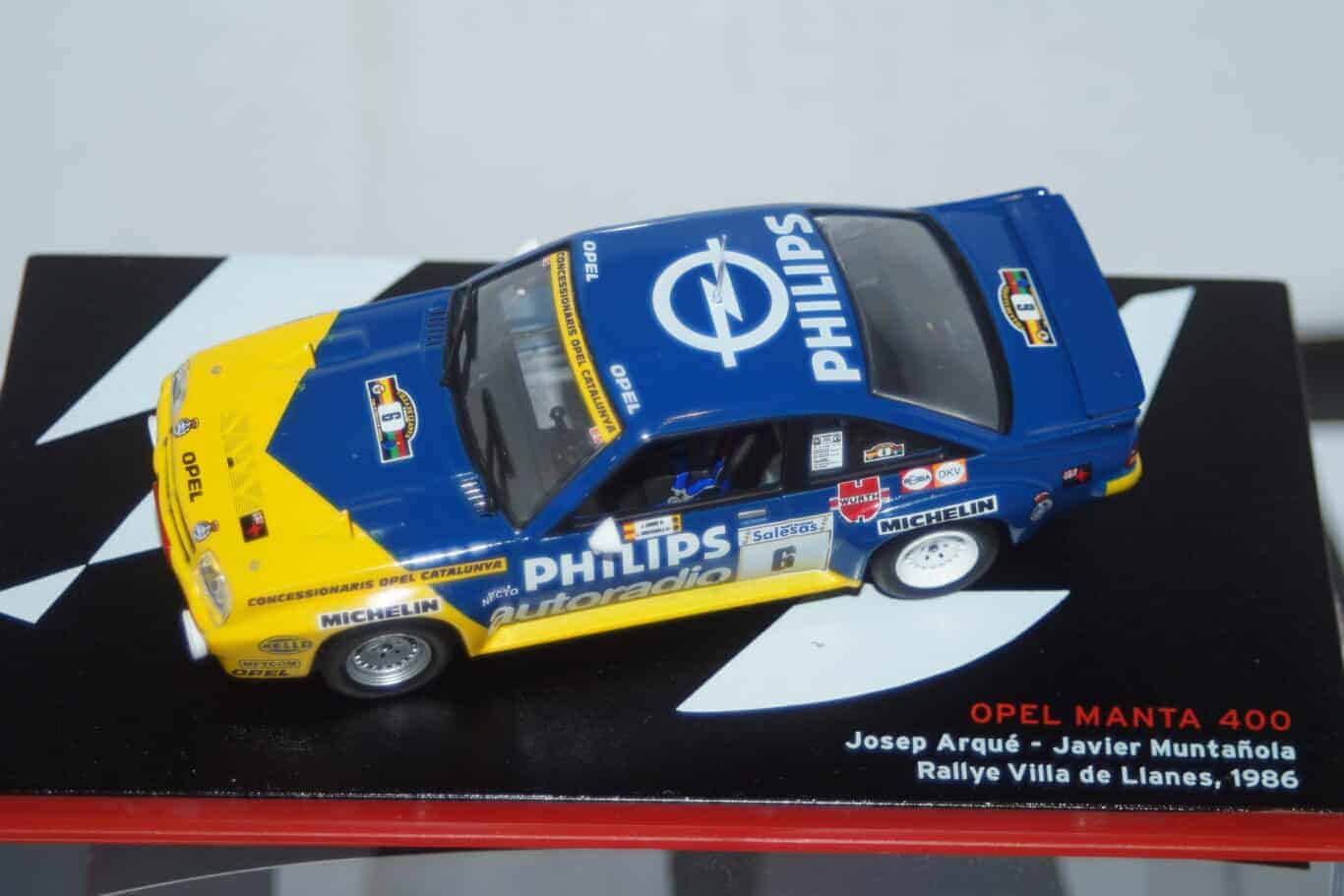 Altaya ixo opel manta 400 rally villa de llanes 1986 1/43