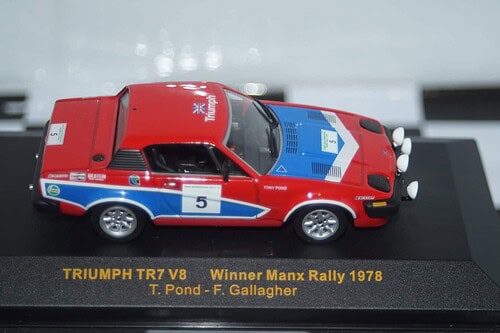 Ixo triumph tr7 v8 manx rally #5 1978 t.pond 1:43 rac057