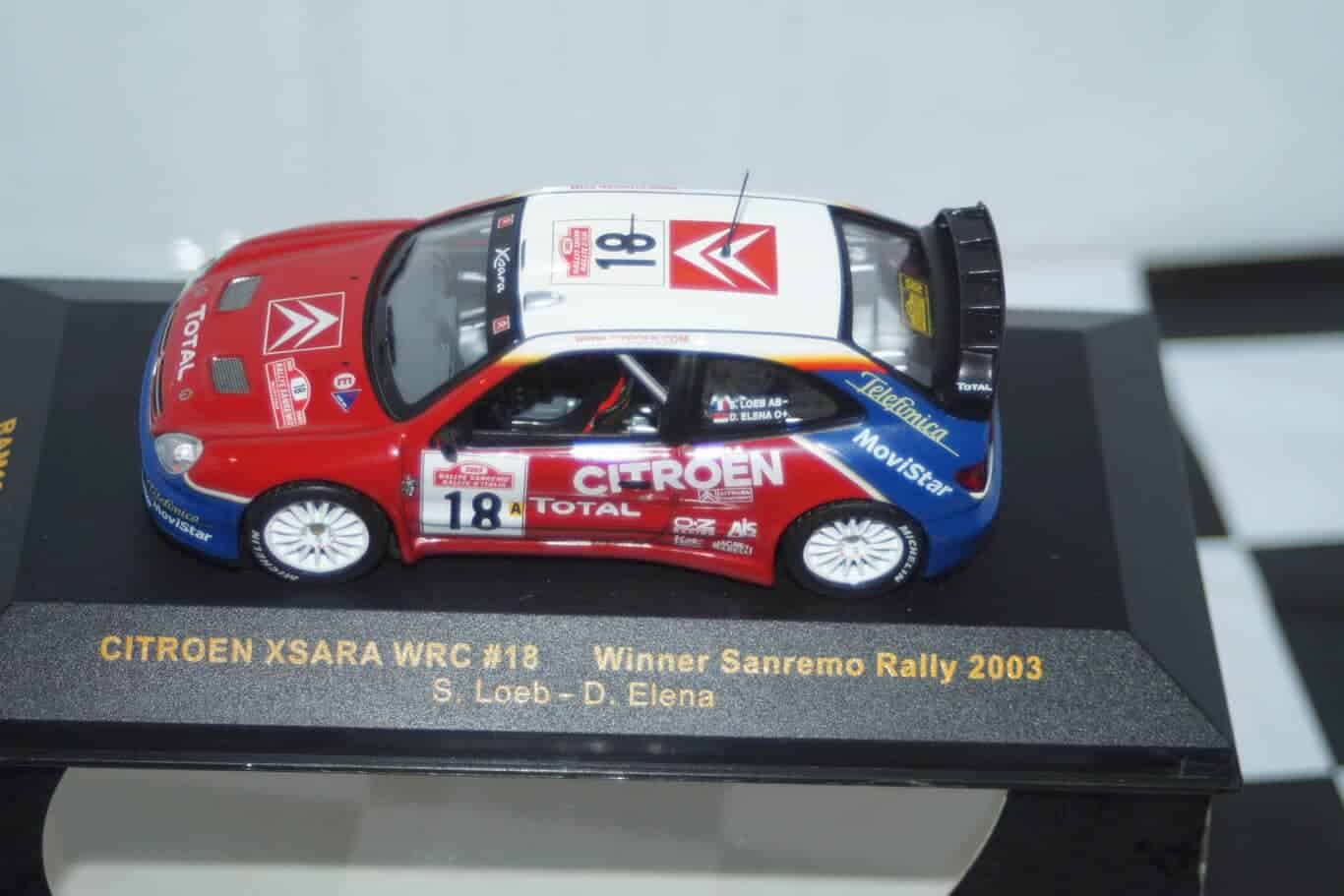 Ixo citroen xsara winner san remo 2003 s.loeb ram127 1:43