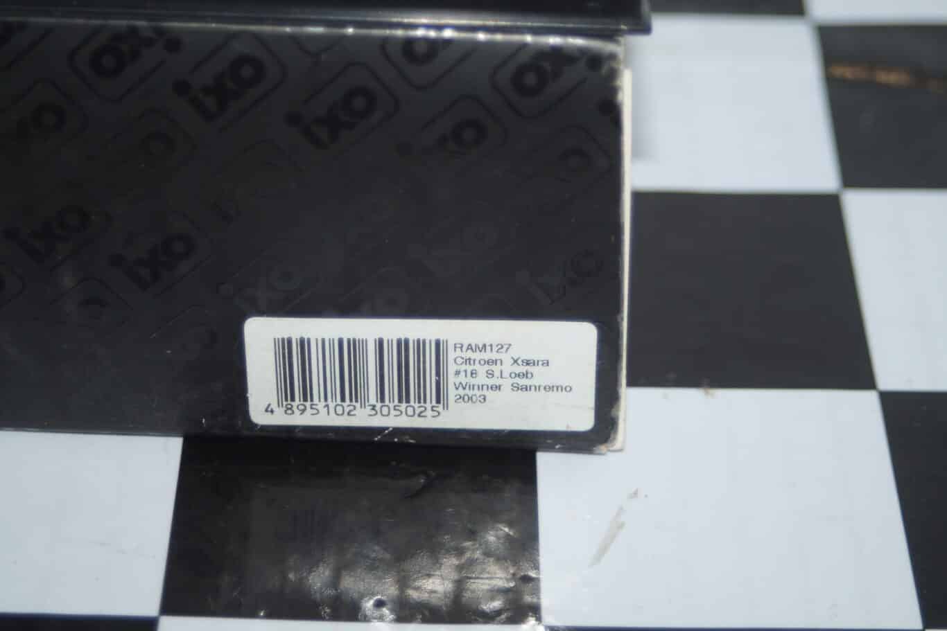 Ixo citroen xsara winner san remo 2003 s.loeb ram127 1:43