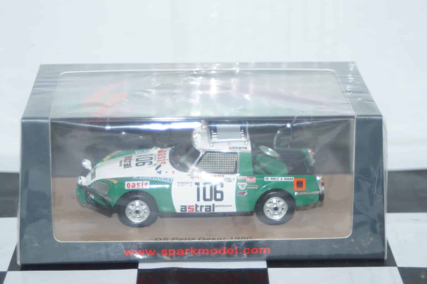Spark citroen ds #106 paris dakar 1980 1:43 resin s5537