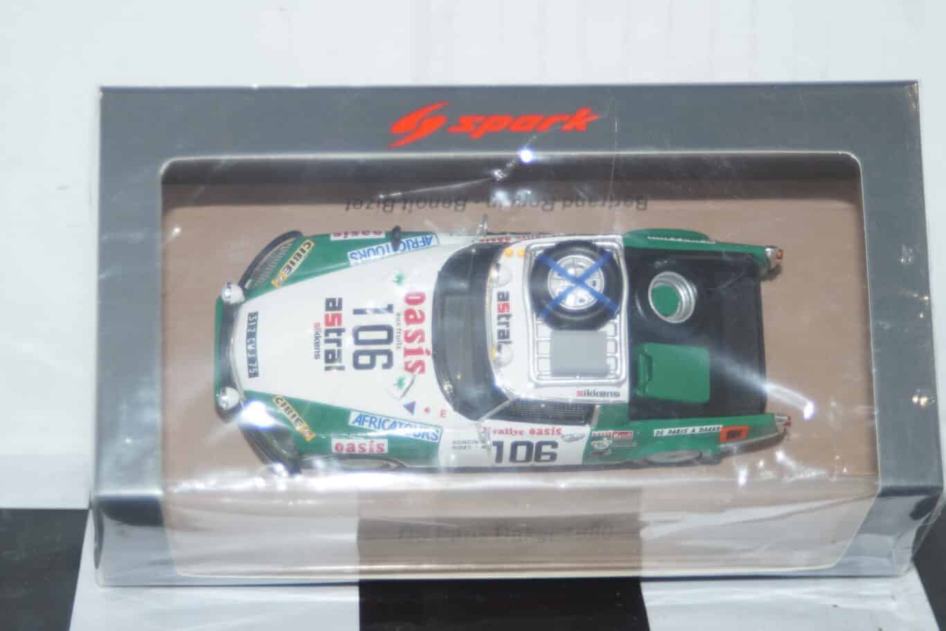 Spark citroen ds #106 paris dakar 1980 1:43 resin s5537