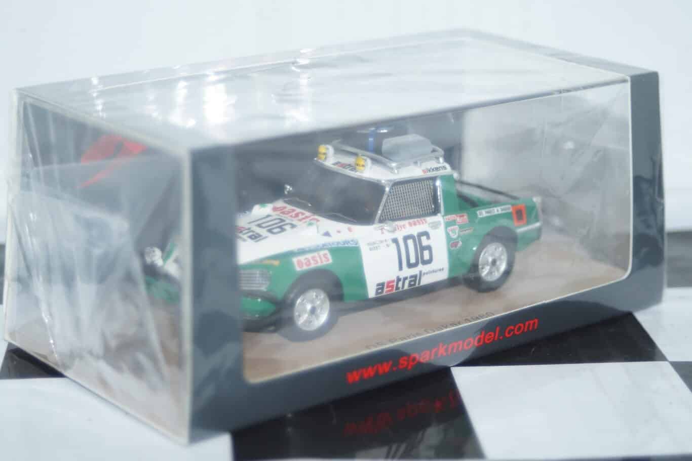 Spark citroen ds #106 paris dakar 1980 1:43 resin s5537