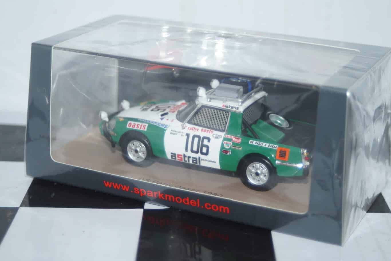 Spark citroen ds #106 paris dakar 1980 1:43 resin s5537