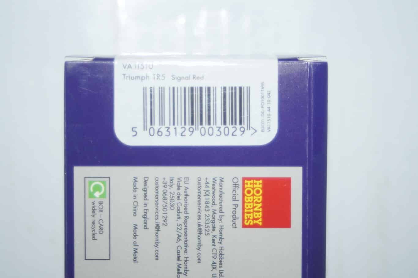 Vanguards  triumph tr6 damson 1/43 ref  va14700