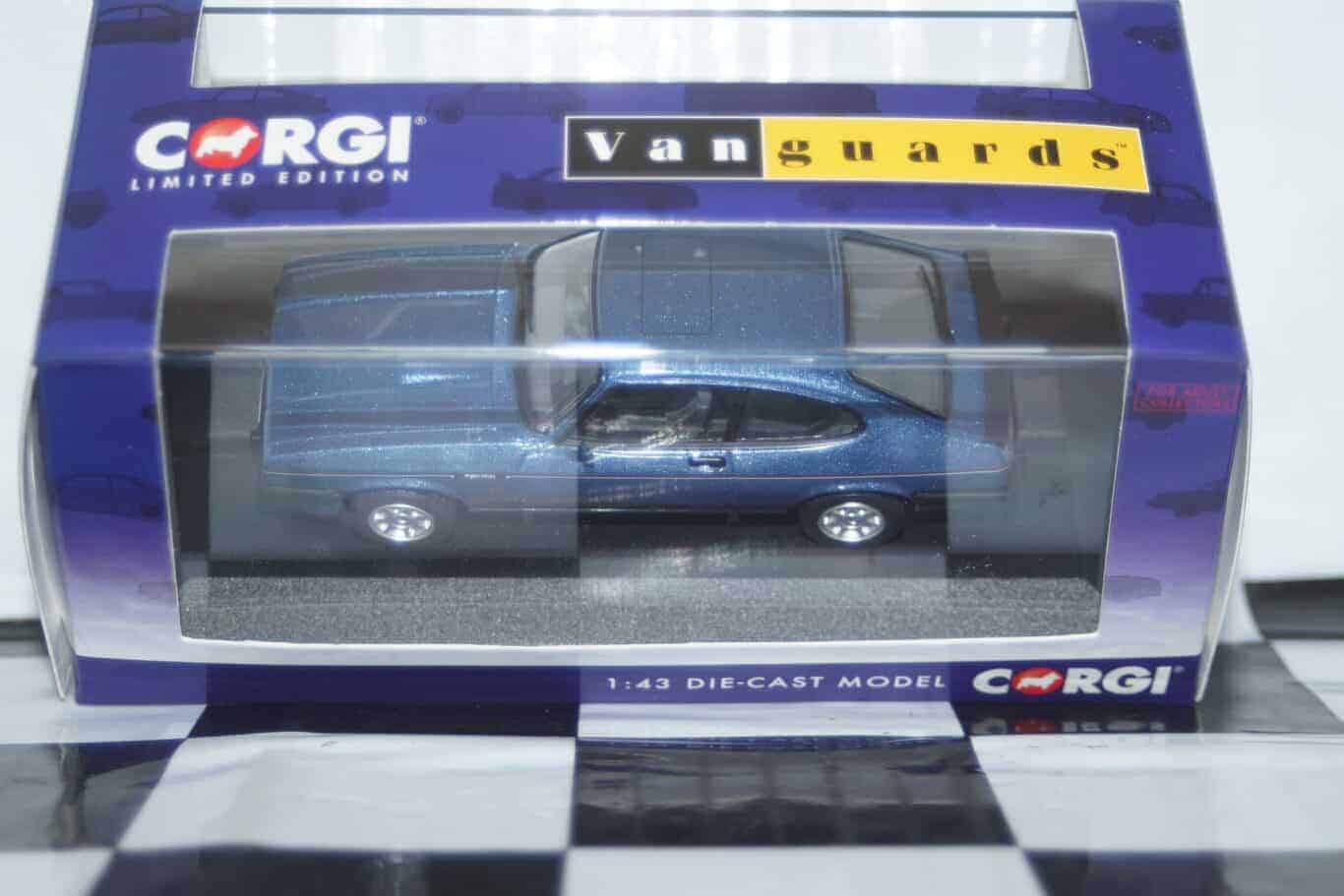 Vanguards ford capri mk3 2.8 injection blue 1/43 ref va10822
