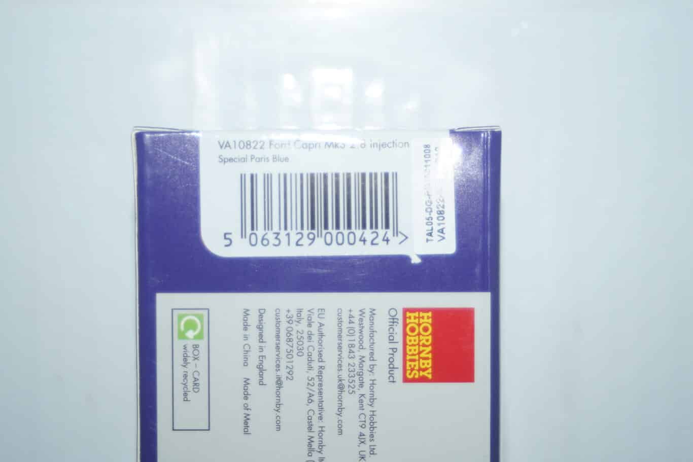 Vanguards ford capri mk3 2.8 injection blue 1/43 ref va10822