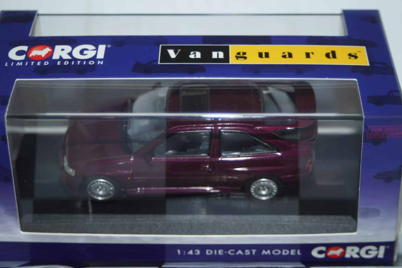 Vanguards ford escort cosworth monte carlo maroon 1/43 ref  va14803