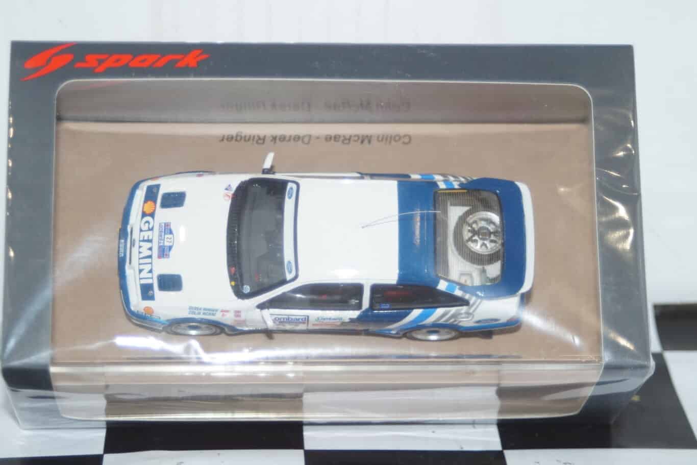 Ford sierra rs cosworth 4th ypres 24hr rally 1990 c.mcrae 1:43 spark resin s8709