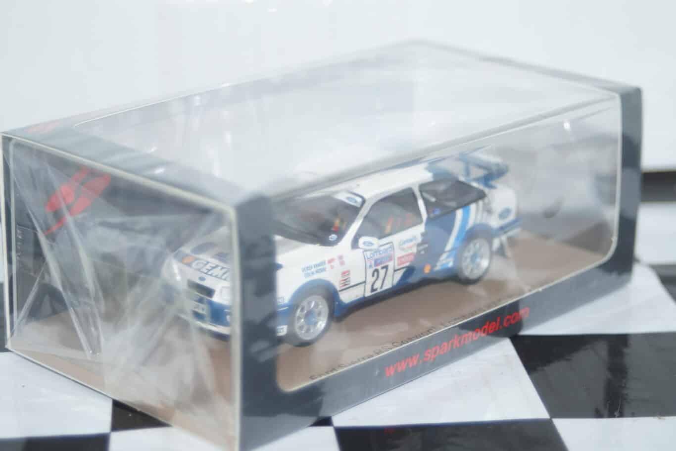 Ford sierra rs cosworth 4th ypres 24hr rally 1990 c.mcrae 1:43 spark resin s8709