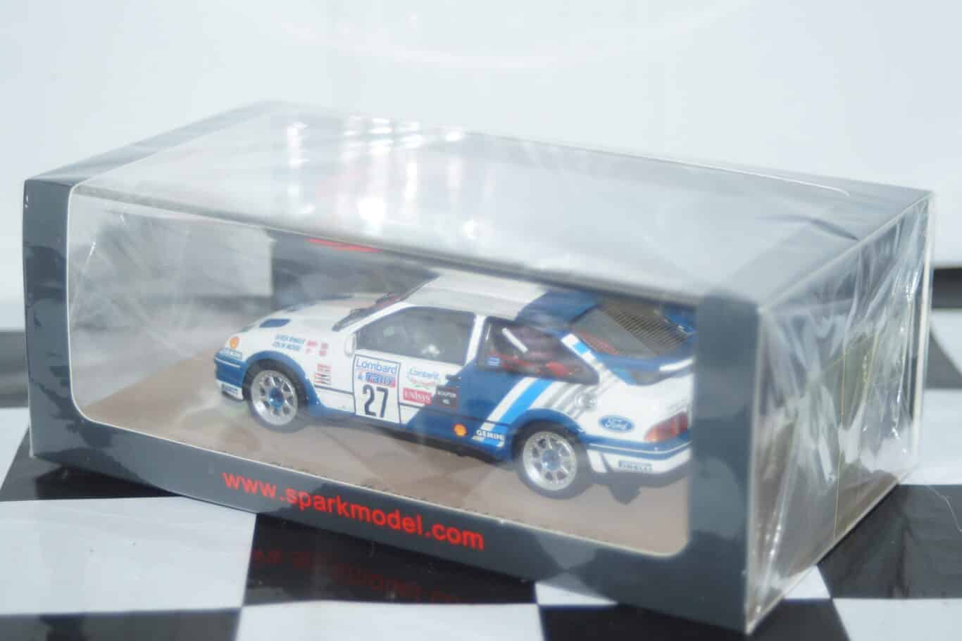 Ford sierra rs cosworth 4th ypres 24hr rally 1990 c.mcrae 1:43 spark resin s8709