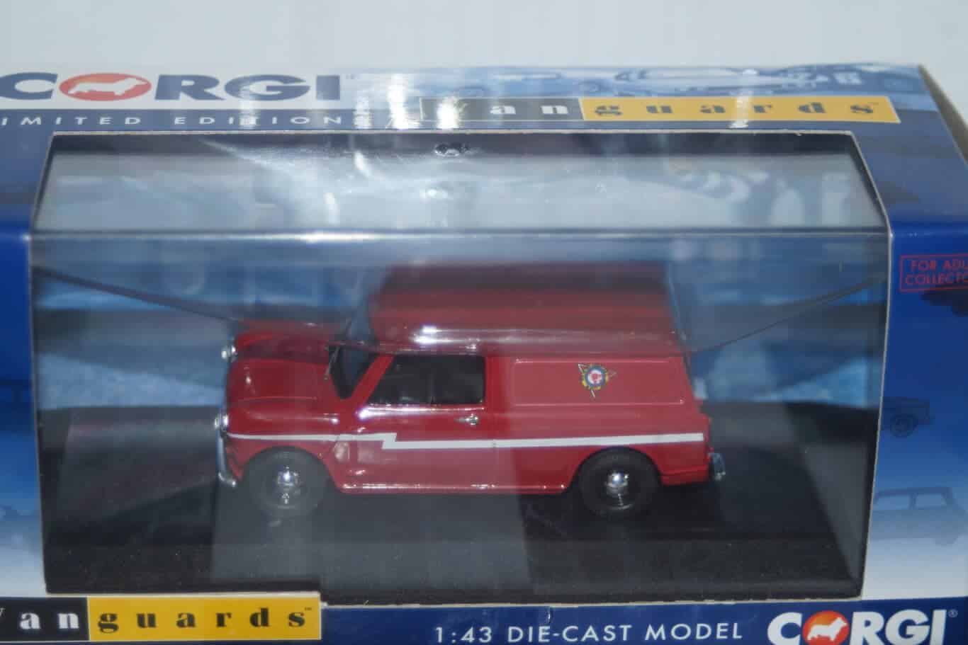 Corgi vanguards morris minor traveller blue ref va01011