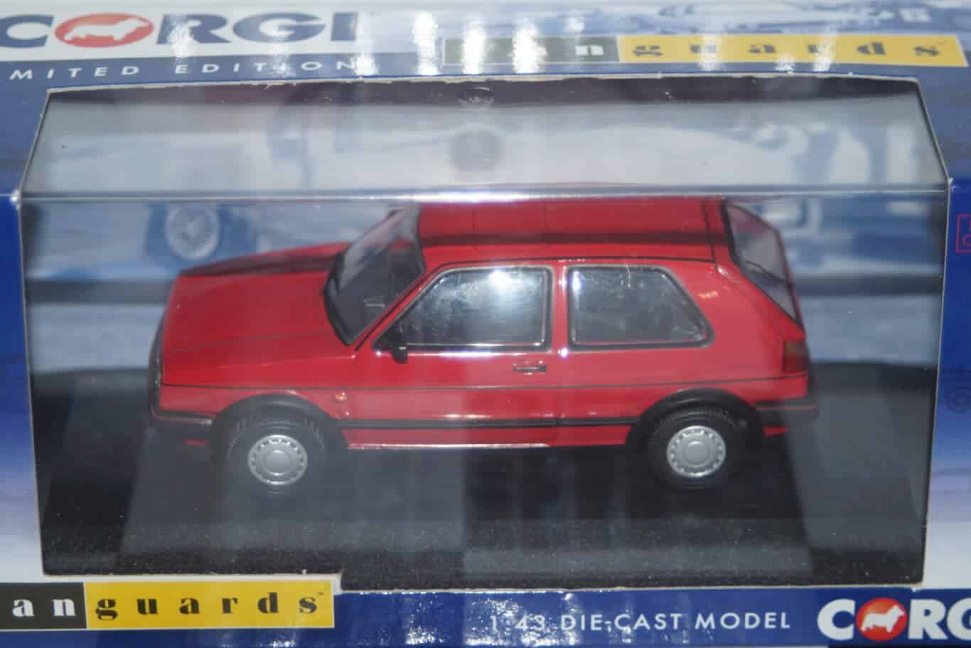 Corgi vanguards volkswagen golf mk 2 gti red va13600 1:43