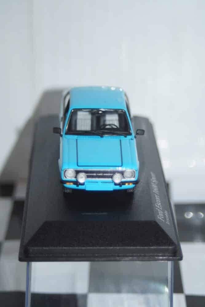 Minichamps ford escort mk2 1600 sport 1975 blue 3 door lhd 1:43