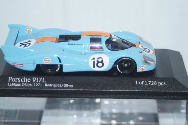 Minichamps porsche 917l gulf le mans 1971 rodriguez 430 716718 1:43