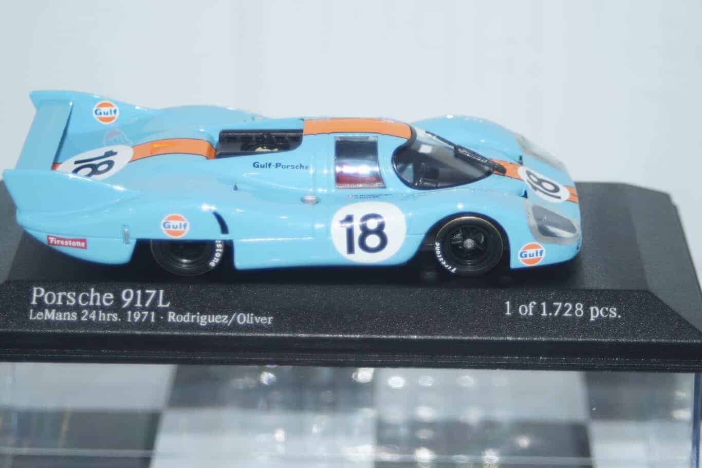 Minichamps porsche 917l gulf le mans 1971 rodriguez 430 716718 1:43