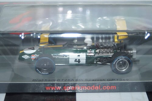 Spark brabham bt26a 6th spanish gp1969 #4 j.ickx 1:43 resin s8315
