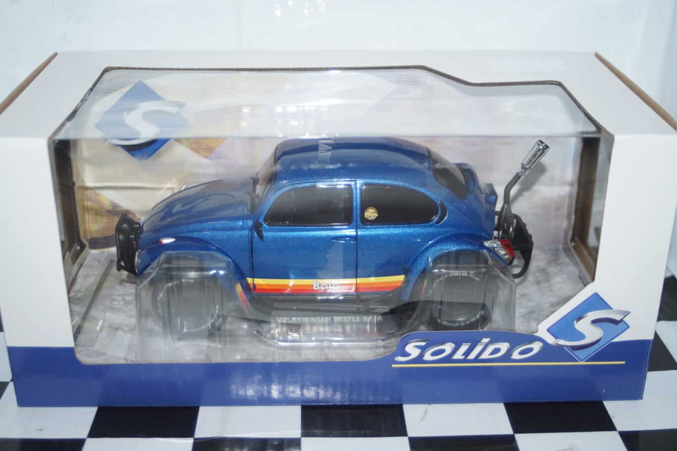 Solido volkswagen beetle baja metallic blue 1975 1:18 diecast s1809601