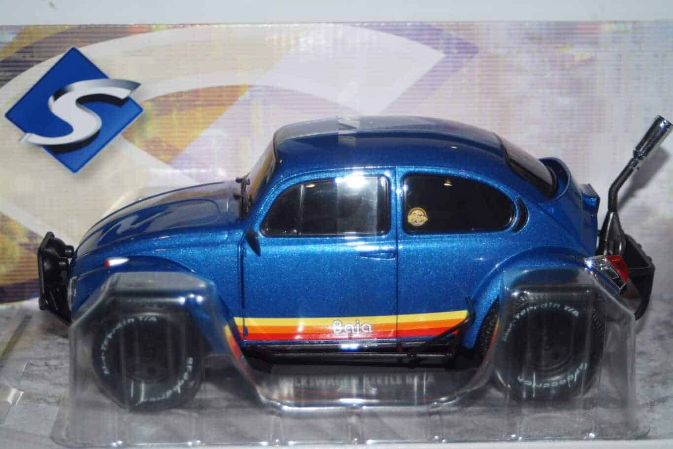 Solido volkswagen beetle baja metallic blue 1975 1:18 diecast s1809601