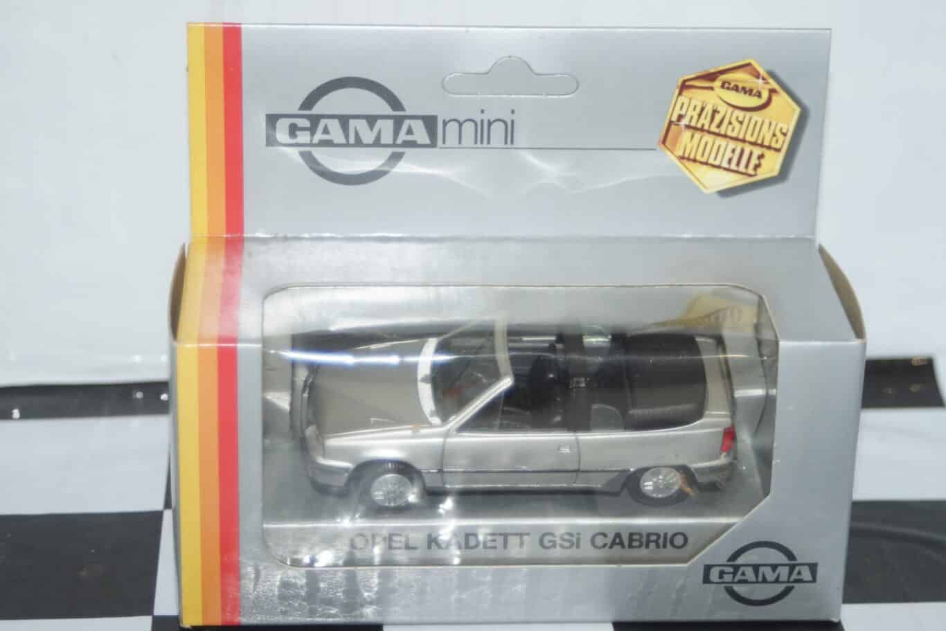 Gama opel kadett vauxhall astra mk2 gsi cabrio silver 1135 1:43