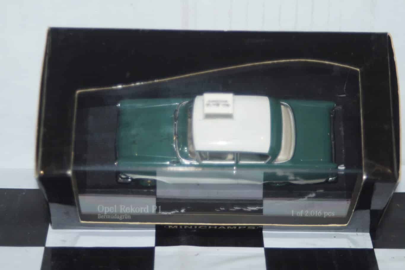 Minichamps opel rekord p1 1958 1:43 scale 430 043209