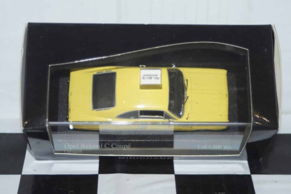Minichamps opel rekord c coupe yellow 1966 430 046125