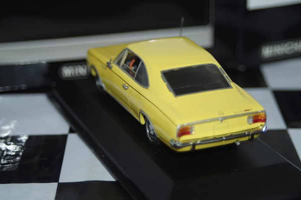 Minichamps opel rekord c coupe yellow 1966 430 046125