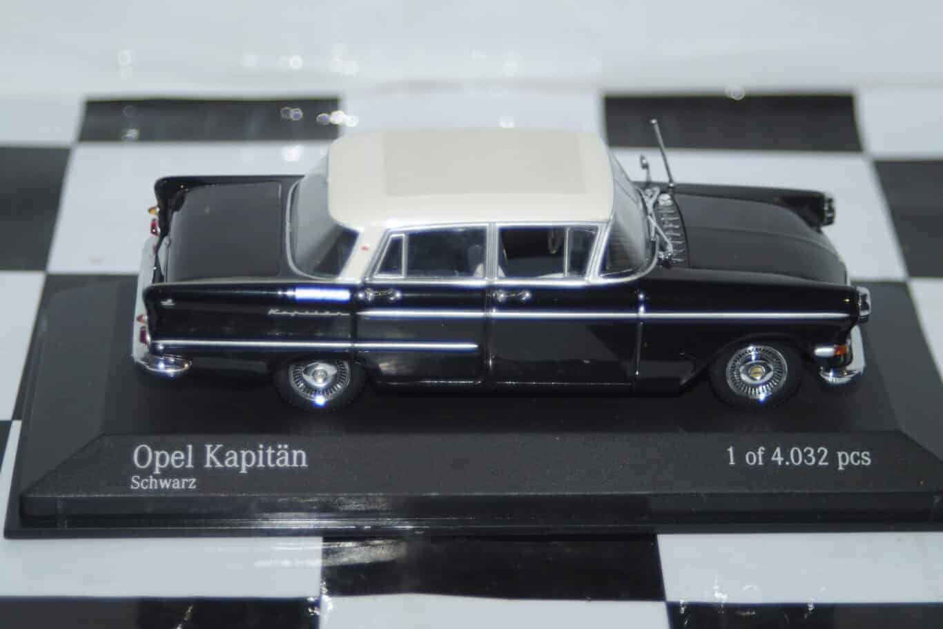 Minichamps opel kapitan 1959-1963 in black 1:43 430 040000