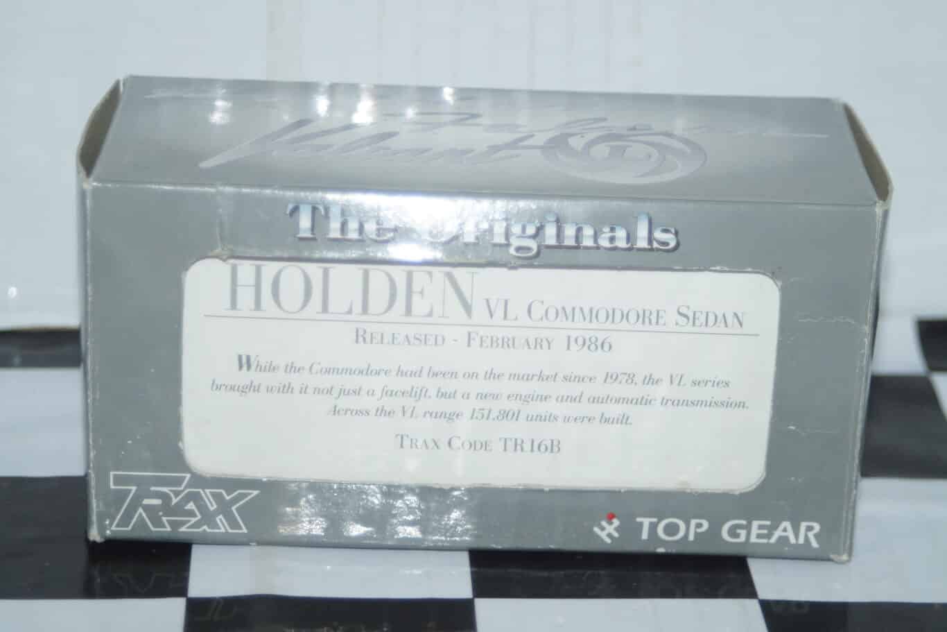 Trax top gear holden vl commodore sedan 1986 tr16b