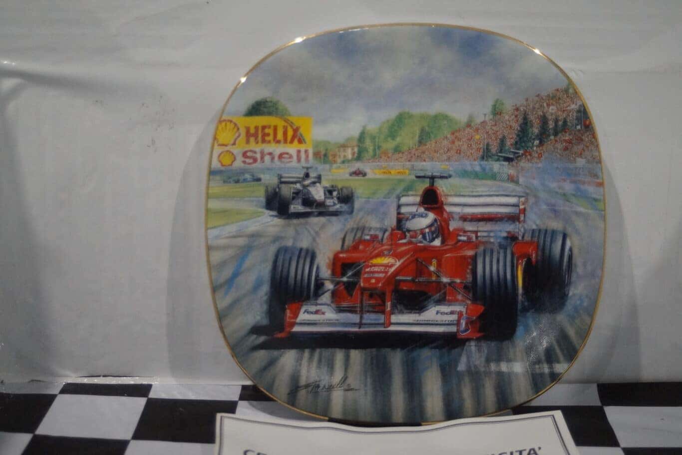 Bradford exchange gran premio di san marino 2000 ferrari plate & certificate
