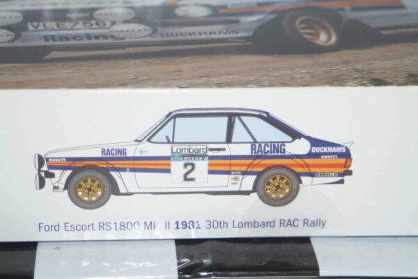 Italeri ford escort rs1800 mk2 lombard rac 1980 3650 1:24 model kit