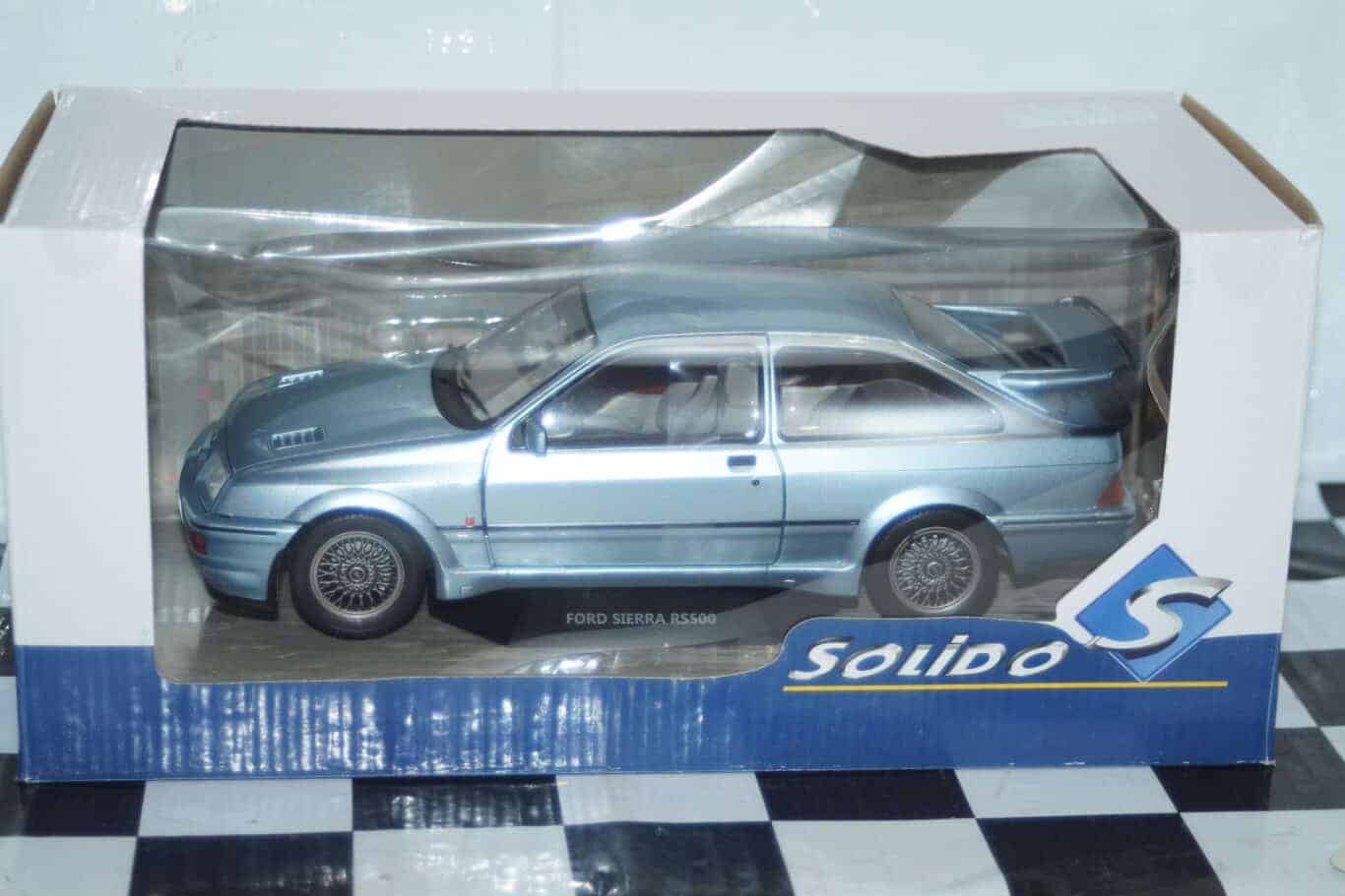 Solido ford sierra 3 door cosworth rs500 blue 1:18 diecast s1806106