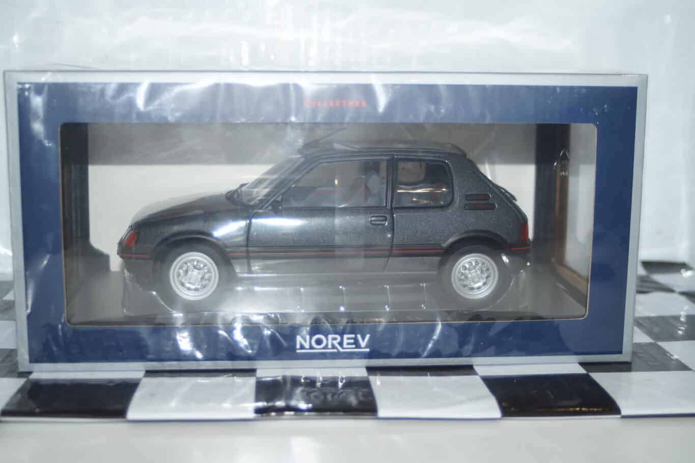 Norev peugeot 205 gti 1.6 1988 grey 1:18 scale 184845