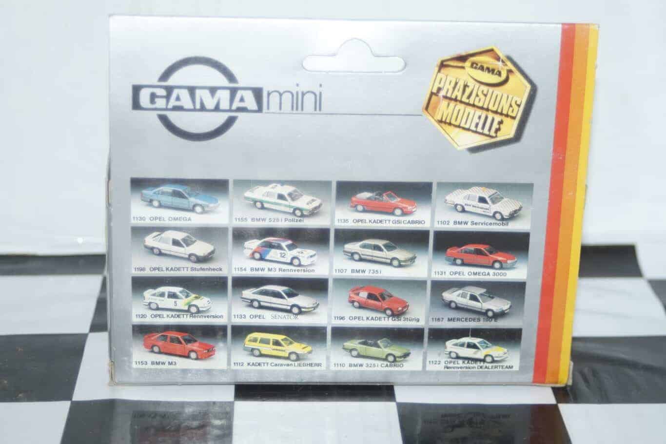 Gama opel vauxhall ascona cavalier polizei 81170000 in 1:43 scale